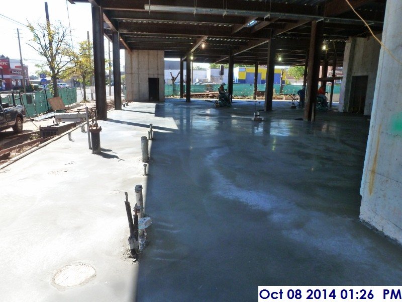 Poured concrete at the slab on grade Facing West  (800x600)